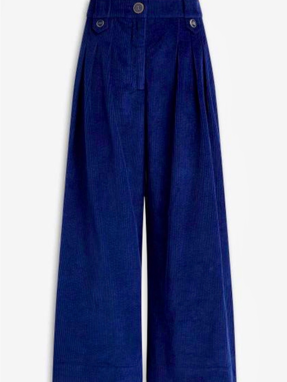 FARM Rio Wide-Leg Corduroy Pants in Navy